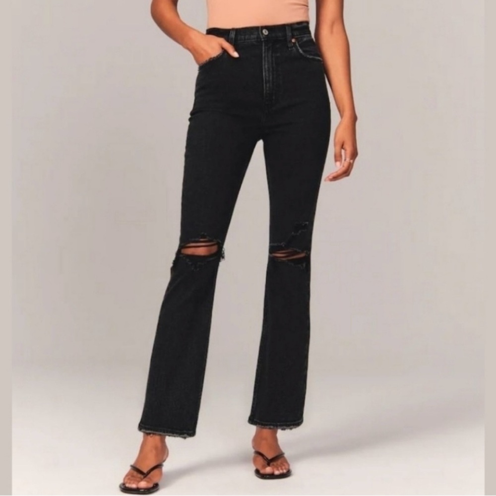 Abercrombie & Fitch The Ankle Straight Ultra High Rise Jeans 25/0R